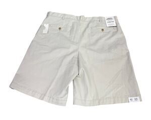 IZOD Saltwater Flat Front Shorts Size 40 Khaki NEW Stretch 9.5 Inseam Tan